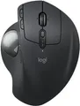 Logitech Ergo Series MX Ergo S - Trackball - fortgeschritten - ergonomisch - optisch - 8 Tasten - kabellos - Bluetooth, 2,4 GHz - Logitech Logi Bolt USB-Receiver - Graphite (910-007260)