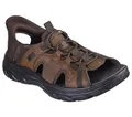 Skechers Herren Revolted Ss Merrick Slip-InTurnschuhe, Dark Brown Mesh / Synthetic, 43 EU
