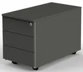 KERKMANN Container Rollcontainer 3 Schubladen BxTxH 43x80x54cm mit Zentralschloss anthraz