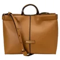 Marc O'Polo Handtasche Umhängetasche Tilla Leather Crossbody Bag True Camel hellbraun - Hellbraun