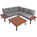 Garden Pleasure Garten-Essgruppe, Lounge-Set THERESA, 4tlg. beige