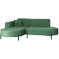 Kaiser Möbel Ecksofa, Hellgrün, Textil, 4-Sitzer, L-Form, 236x165 cm, Wohnzimmer, Sofas & Couches, Wohnlandschaften, Ecksofas