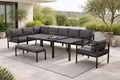 Eck Lounge Set Larino Sitzgruppe Gartenmöbel Garnitur Gruppe Alu hoch ausziehbar