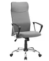 SONGMICS Bürostuhl, ergonomischer Schreibtischstuhl, Drehstuhl, gepolsterter Sitz, höhenverstellbar und neigbar, bis 120 kg belastbar, grau OBN034G01