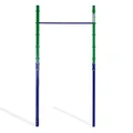 ZERRO Reckstange Outdoor Turnreck bis 150kg belastbar, Höhenverstellbar Einzelne Turnstange Outdoor, grün-blau