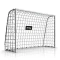 Racetex Fussballtore für Garten Kinder [WETTERFEST] - Fußballtor Kinder und Erwachsene mit stabilem Metallrahmen und Erdankern – Komfortabel aufzubauendes Fußball Tor