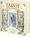 Tarot zum Ausmalen: 78 Karten zum Ausmalen mit Anleitungsbuch | Aufwendig gestaltetes Aufklappbuch mit 78 schwarz/weiß Karten zum Ausmalen, Klettverschluss, 4-farbigem Booklet