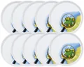 10er SET KÖNITZ Teller Coup Ø 20 cm ASTERIX - DORF - mit dezentralem Motiv / ...