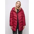 STREET ONE Steppjacke mit Kapuze mit Tunnelzugband rot 46 EU