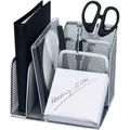 Wedo Schreibtisch-Organizer 65554, Butler Office, Metall, 4 Fächer, silber