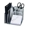 Wedo 65554 Stifteköcher Butler Office (4 Fächer und Schrägablage, Drahtmetall)