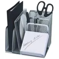 Wedo Schreibtisch-organizer Office Silber Metall 4 Fächer 15,8 X 13,5 X 14,5 Cm