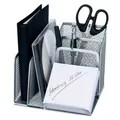 WEDO Schreibtisch-Organizer Office silber Metall 4 Fächer 15,8 x 13,5 x 14,5...