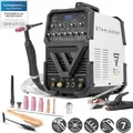 STAHLWERK Schutzgasschweißgerät AC/DC WIG 200 Puls ST – IGBT-Inverter mit AC-Modus, MMA bis 200 A, Pulsfunktion, 2T & 4T-Modus, für Alu & Dünnblech
