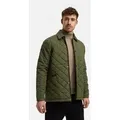 Indicode Steppjacke Herren INDram Herrenjacke Daunen-Optik Leichte Steppjacke mit Cordkragen und Druckknöpfen grün XL (56)