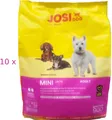 JosiDog Mini Adult (€ 4,88/kg) Hundefutter mit kleinen Kroketten 10 x 900 g