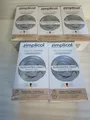 Simplicol-Textilfarbe-Intensiv-150 ml & 400 gr.-in Elegantes-Grau - 1 x 5-er Set
