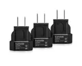 kwmobile 3x USA Adapter Steckdose Adapter USA Kanada Deutschland Stecker Kanada Adapter, 6.00 cm, EU to US Mexico Steckdosenadapter Reisestecker Netzadapter