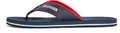 Tommy Hilfiger Herren Flip Flops Padded Comfort Sandal mit Logo, Blau (Desert Sky), 41