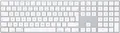 Apple magic Keyboard mit Ziffernblatt [deutsches Tastaturlayout, QWERTZ] silber