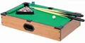 Spetebo Mini Tischbilliard aus Holz mit Zubehör - 50 x 30 cm - Kleiner Pool Billardtisch komplett Set - Poolbillard Snooker inklusive Queues und Kugeln