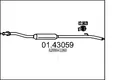 MTS 01.43059 Exhaust Pipe for RENAULT