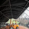 Rundbogenzelt -Halle Folien Lagerzelt Unterstand 9,15m x 10m 4,5m PVC
