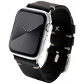 JT Berlin Watchband Alex II Vintage Armband 42 mm, 44 mm, 45 mm, 46 mm M Schwarz, Edelstahl Watch Series 1, Watch Series 2, Watch Series 3, Watch Series 4,