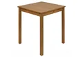 hagge home Esstisch, Küchentisch klein Kiefernholz massiv 68 x 68 x 75 cm Braun