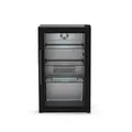 cozze® Elements Getränkekühlschrank 63 L – Kompressor-Kühlung 3–10 °C, Glastür, LED-Innenlicht, 3 Glasablagen, IP44 Stecker, Outdoor-Küche
