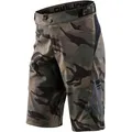 Troy Lee Designs Flowline Shell Spray Camo Jugend Fahrradshorts, grün-mehrfarbig, Größe 24
