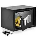 SereneLife Tresor für Zuhause, Safe Tresor- 6,3L, Möbeltresor, Safe Feuerfest, Boden/Schrank & Wandtresor mit Digitalem Zahlenschloss, Safebox mit Doppelbartschloss, für Hasuse Büro- Schmuck & Bargeld
