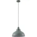 Lindby Pendelleuchte Albertine 9624349 Retro Vintage Antik in Blau aus Metall 1-flammig E27 Wohnzimmerleuchte