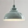 Pendelleuchte Lindby, Albertine, dimmbar, Blau, für Wohnzimmer, Metall, Vintage - 19.7