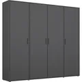 Kleiderschrank RAUCH "VOYAGER Otto ́s Choice Garderobe Wäscheschrank TOPSELLER Schlafzimmer", grau (graumetallic), B:187cm H:194cm T:53cm, Holzwerkstoff, Schränke, Schrank mit modernen Griffen in viel Stauraum MADE IN GERMANY