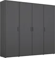 rauch Kleiderschrank VOYAGER Otto´s Choice Garderobe Wäscheschrank TOPSELLER Schlafzimmer (in 3 verschiedenen Ausstattungen BASIC/CLASSIC/PREMIUM) Schrank mit modernen Griffen in viel Stauraum MADE IN GERMANY, Graumetallic
