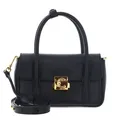 COCCINELLE C-Me Lock Mini Bag Grained Leather Umhängetasche Tasche Noir schwarz