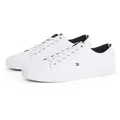 Tommy Hilfiger ICONIC LONG LACE SNEAKER Sneaker, Freizeitschuh, Halbschuh, Schnürschuh mit gespolstetem Schaftrand weiß 48 EU