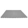 TOPRUBBER Fallschutzplatte 100x100x4 cm Grau Gummiplatte Fallschutzmatte Spielplatzmatte