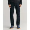 Slim-fit-Jeans GANT "SLIM GANT JEANS", Herren, Gr. 31, Länge 34, blau (dunkelblau), Denim/Jeans, Obermaterial: 97% Baumwolle, 2% Polyester, 1% Elasthan, casual, slim fit, Jeans