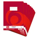 Herlitz Schulheft (A4, kariert mit Rand, Lineatur 26) 16 Blatt, 10er Packung