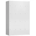 Schließfachschrank Fächerschrank 16 Fächer Spind 180x120x50cm signalweiß