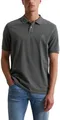 Marc OߴPolo Herren Kurzarm-Poloshirt aus Bio-Baumwolle Regular Fit, Grau (Grau), XXL