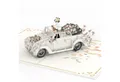 papercrush Hochzeitskarte 3D Hochzeitsauto, Pop Up Karte zur Hochzeit, Edles Hochzeitsgeschenk, Handgemacht, Lasergeschnitten, Pop-Up