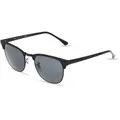 Ray-Ban RB 3716 CLUBMASTER METAL Unisex-Sonnenbrille Vollrand Quadratisch Metall-Gestell, schwarz