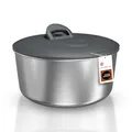 Zyliss Easy Spin Salatschleuder Edelstahl Groß, 6L, Mit Seilzug, Salatschüssel mit Deckel, BPA-frei, Rutschfester Boden, AquaVent™-Technologie, Stopptaste, Spülmaschinengeeignet