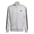 adidas Herren 3 Stripes French Terry Track Suit, medium grey heather/mgh solid grey, XS