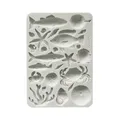 Stamperia Silikonform A5 Silent Sea Muscheln Fische 21x15 cm Backform Gießform