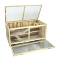 Hamsterkäfig XXXL Kleintierstall Nagerkäfig naturbelassen Extra Groß 113x60x54cm