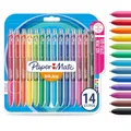 Paper Mate InkJoy Gelstifte | mittlere Spitze (0,7mm) | sortierte Farben | 14 Stück